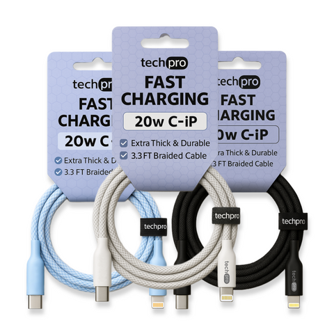 3ft USB C to Lightning Cable Braided in Hang Tags