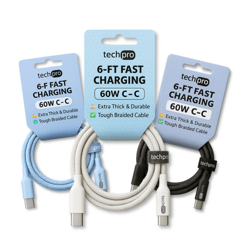 6ft USB-C to USB-C Cable Braided in Hang Tags