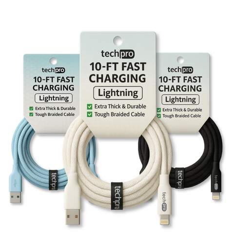 10ft USB Lightning Cable Braided in Hang Tags