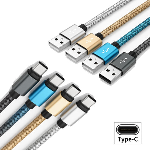 3ft USB Type-C Braided cable-Bulk Pack