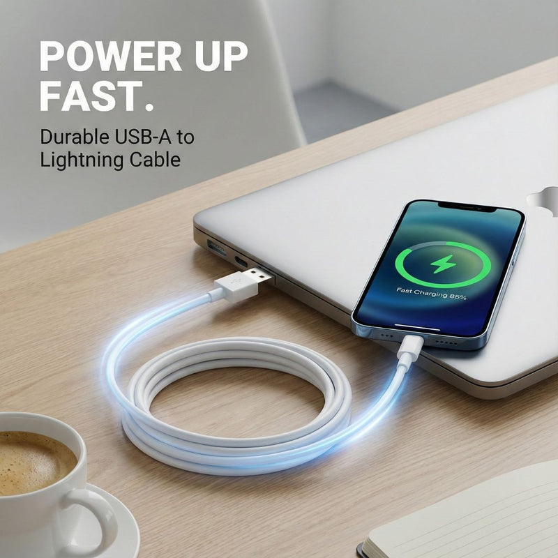 Fast Charging USB Lightning cable 3ft- Bulk pack