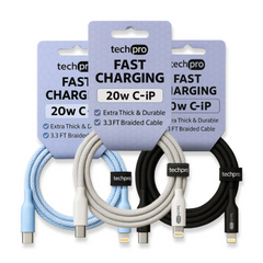 3ft USB C to Lightning Cable Braided in Hang Tags