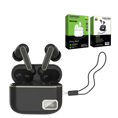 Pro 20 Plus Wireless earbuds Black