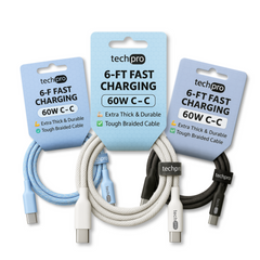 6ft USB-C to USB-C Cable Braided in Hang Tags