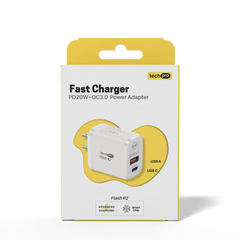 20W USB C + A Fast Wall Charger in Retail Box