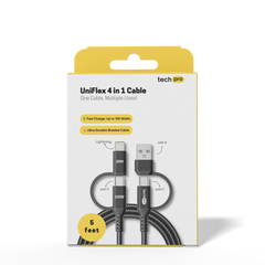 5ft 4in1 Braided Cable in Retail Box