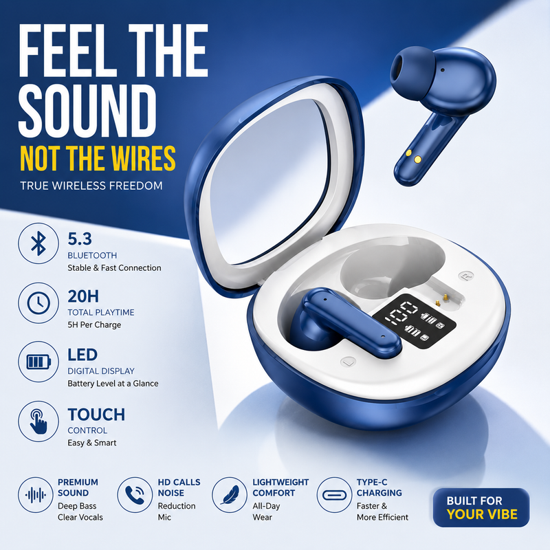 TechPro ClearView TWS Wireless Earbuds