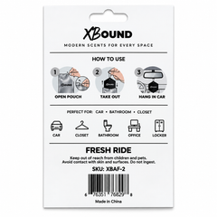 XBound Fresh Ride Car Air Freshener Bulk pack