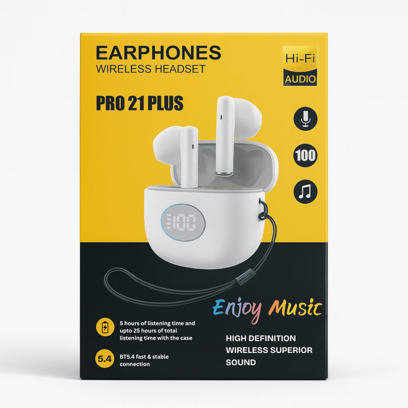 SonicLite™ Wireless bluetooth earbuds White