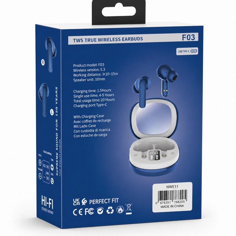 TechPro ClearView TWS Wireless Earbuds