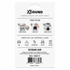 XBound Ocean Air Car Air Freshener Bulk pack