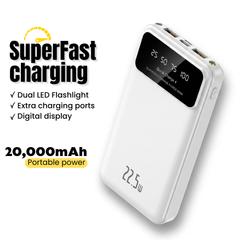 20,000 mAh Powerbank Super-Fast Charging