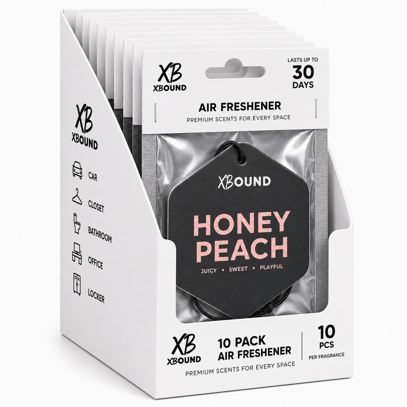 XBound Honey Peach Car Air Freshener Bulk pack