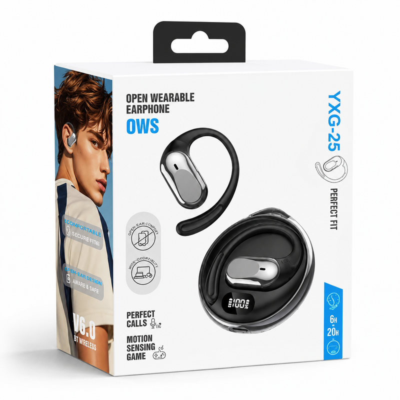 TechPro AirHook Open-Ear Wireless Earphones