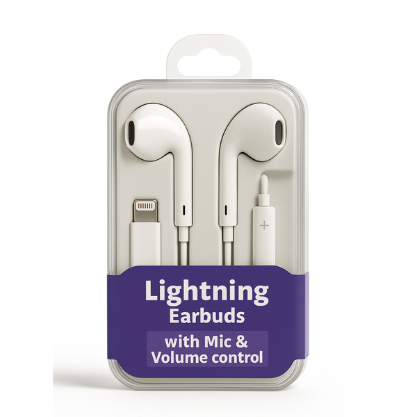 8pin earbuds with Mic & Volume control