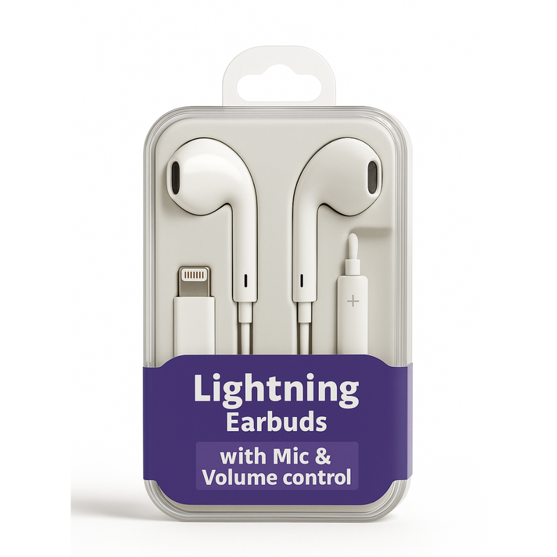 8pin earbuds with Mic & Volume control