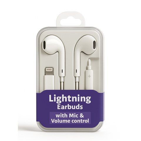 8pin earbuds with Mic & Volume control