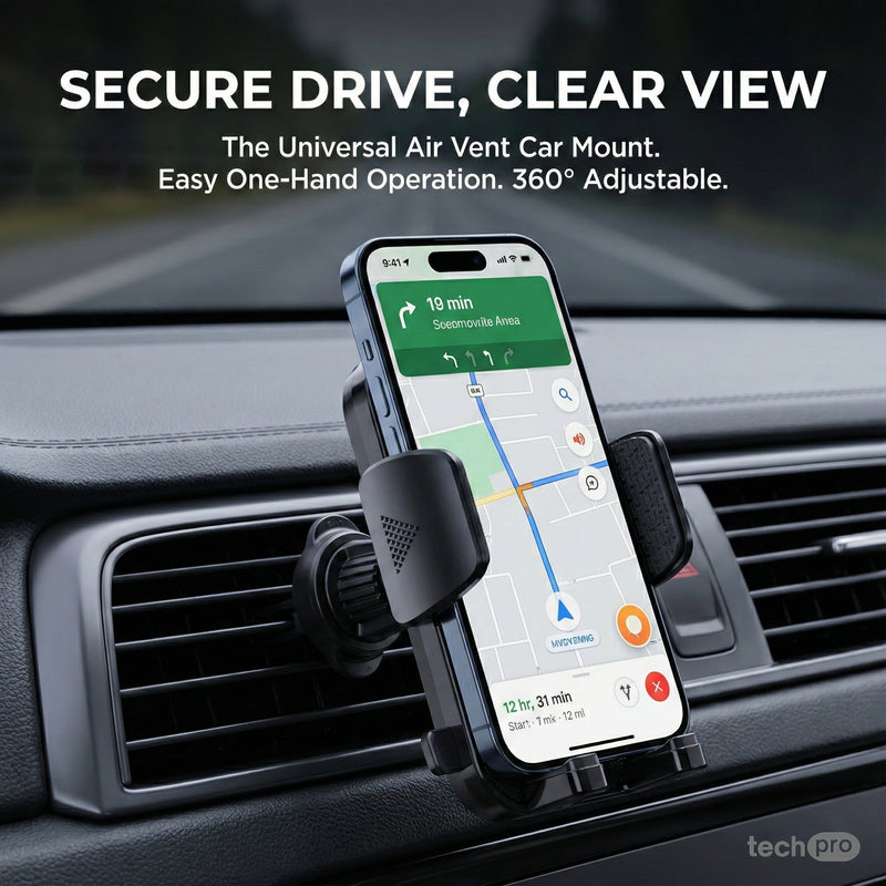 Universal Air Vent Car Phone Mount Clip