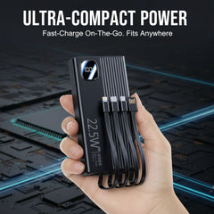 20,000mAh Powerbank with built-in cables Super-Fast Charging