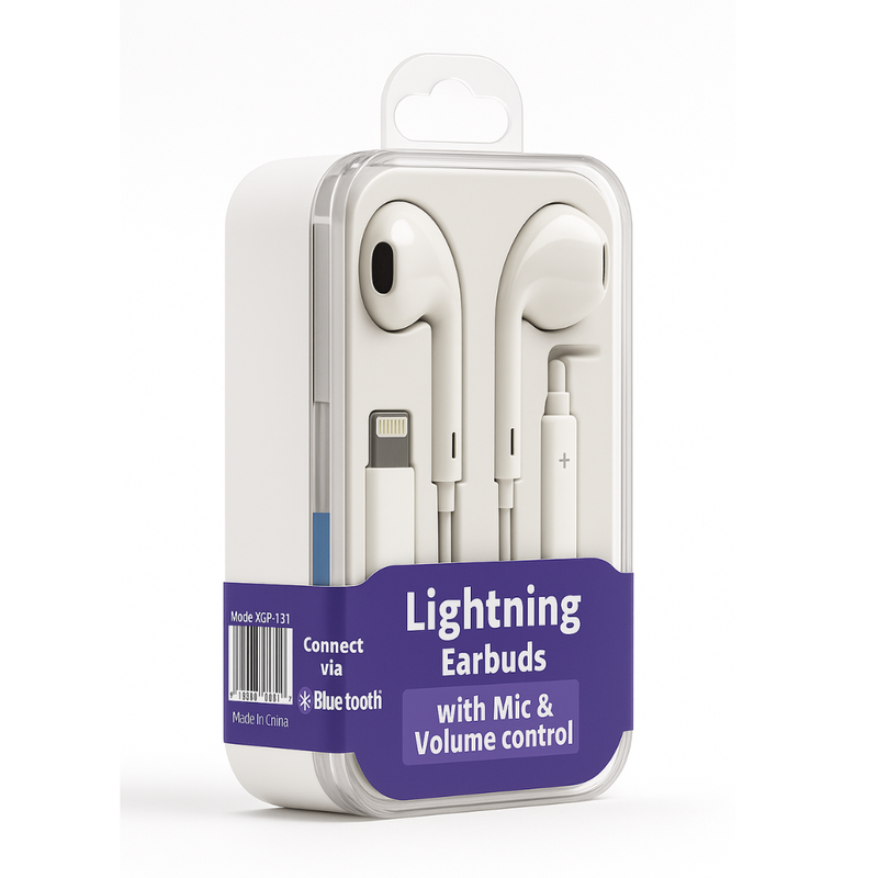 8pin earbuds with Mic & Volume control