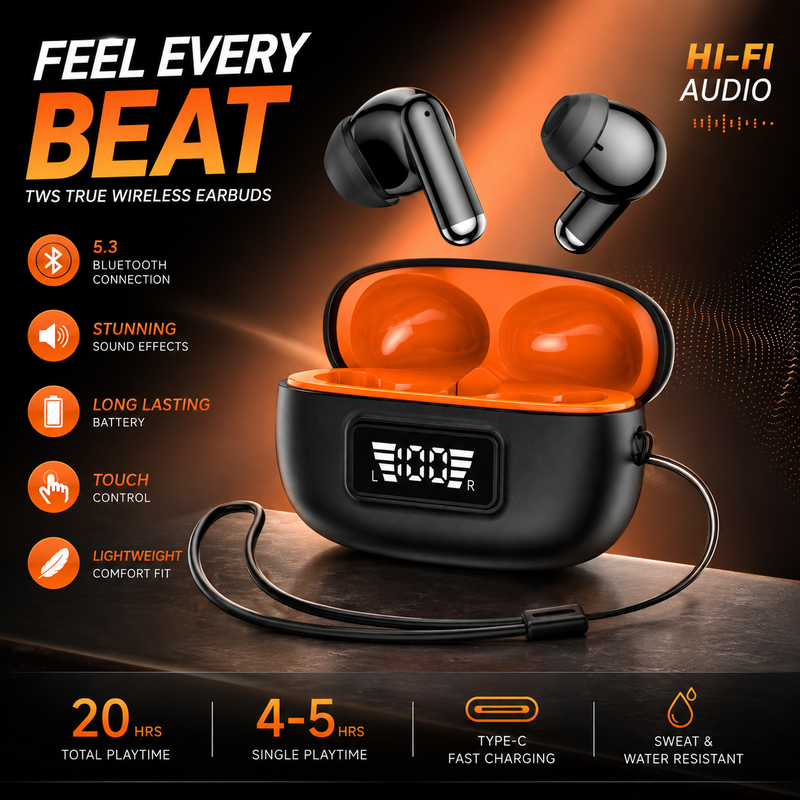 TechPro AirBeats TWS Wireless Earbuds