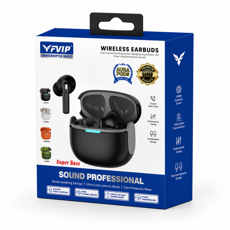 TechPro AuraPods Wireless Bluetooth Earbuds
