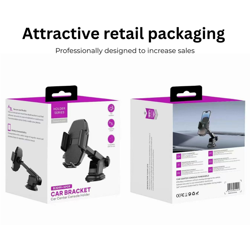 Car Dashboard Phone Mount 360 Extendable