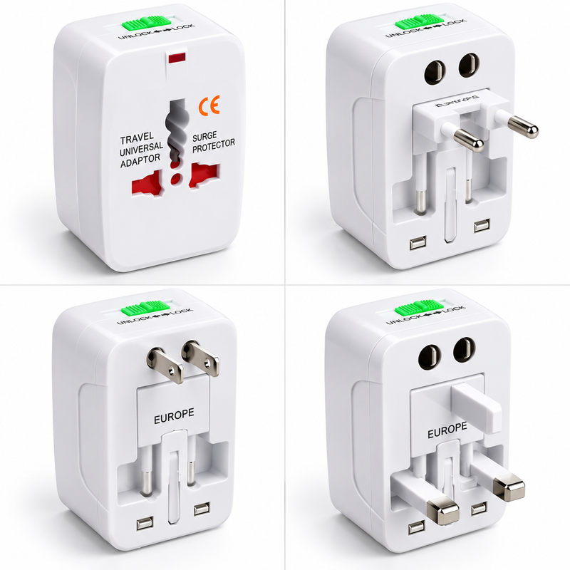 TechPro Universal International Travel Adapter plug