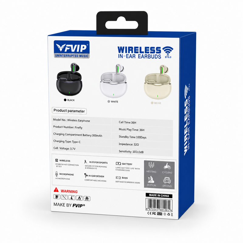 TechPro FireFly Mini wireless bluetooth earbuds