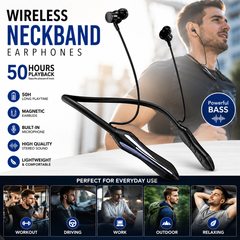 TechPro Rocket Wireless Neckband Headphones