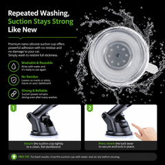 360 Car Phone Holder Mount Dashboard Suction Cup