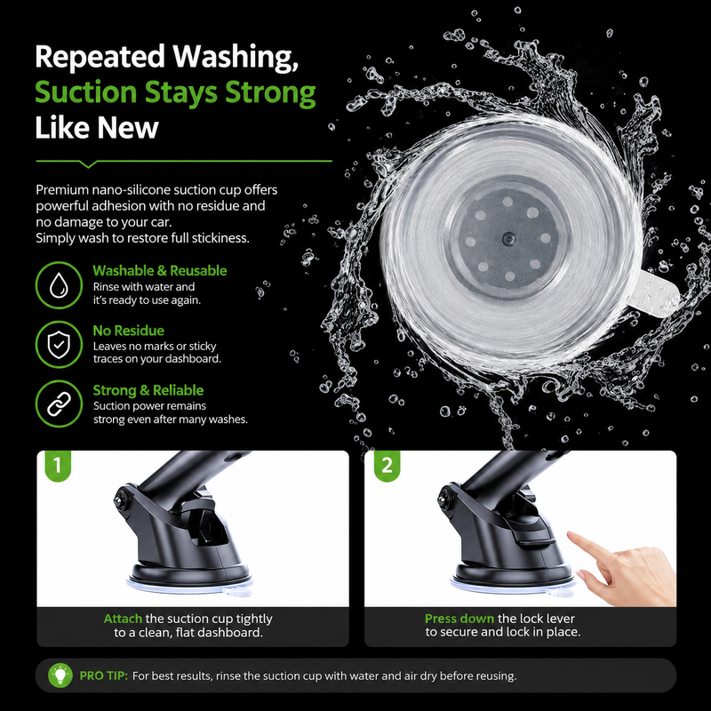360 Car Phone Holder Mount Dashboard Suction Cup